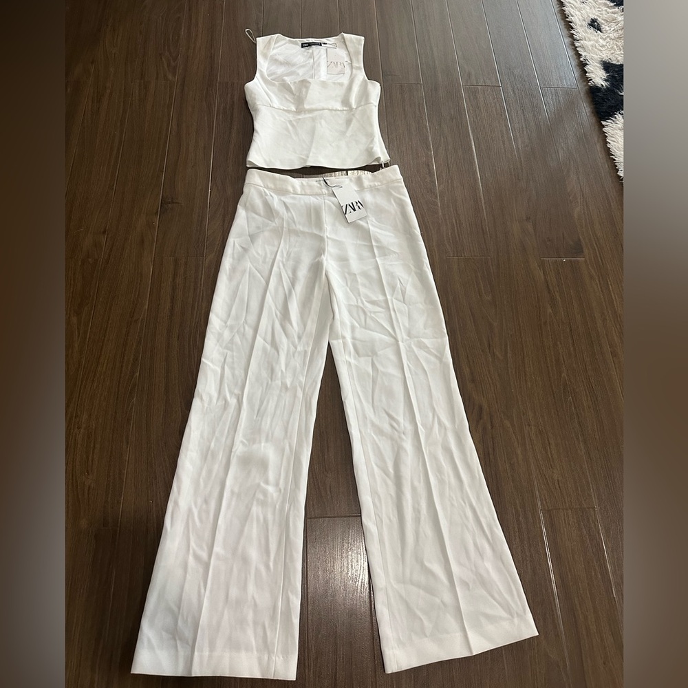 Zara high waisted pant set